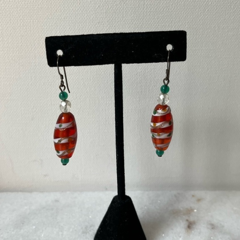 Murano glass earrings vintage